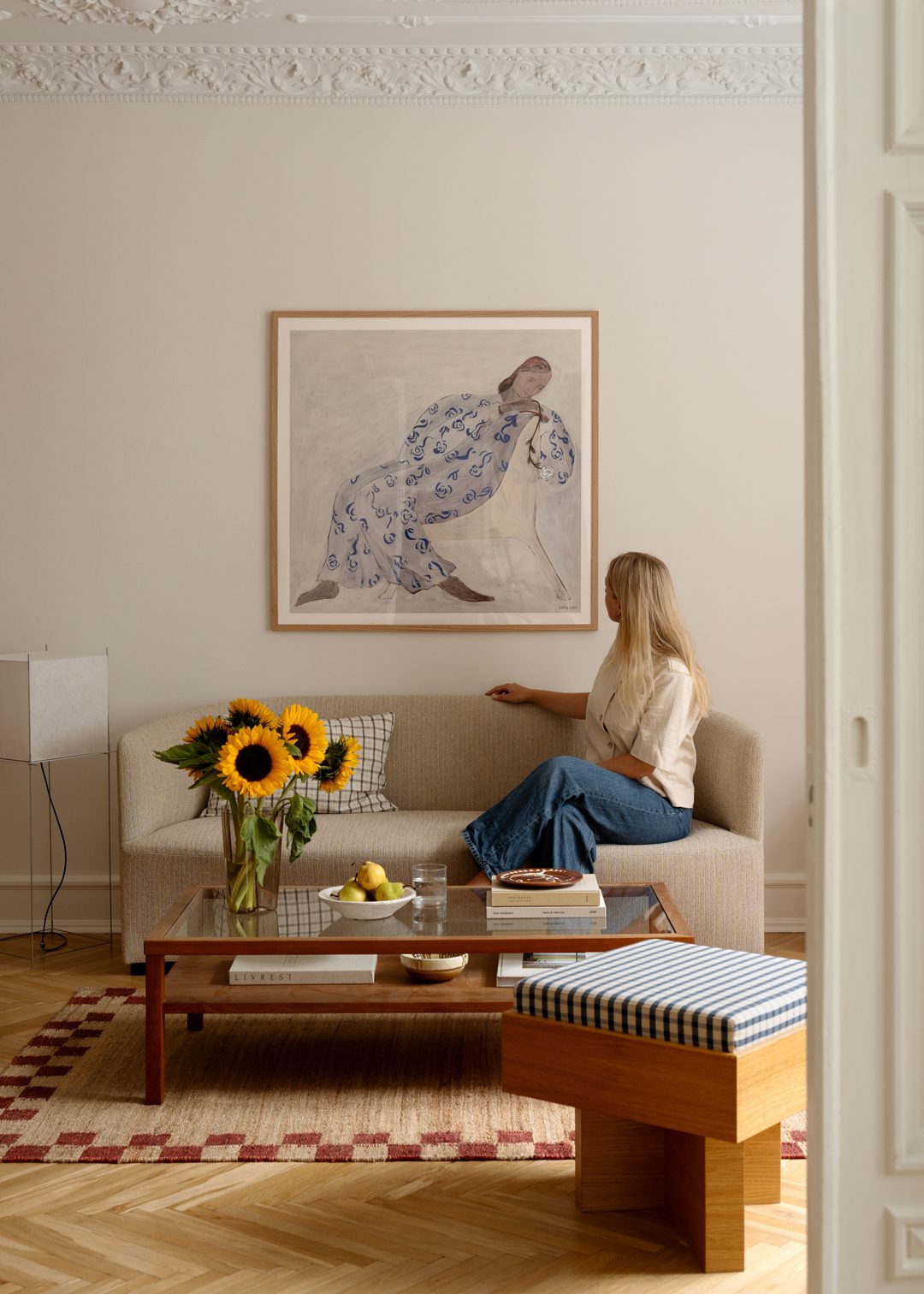 The Poster Club Art Prints Rose Poster 50x50 cm floral