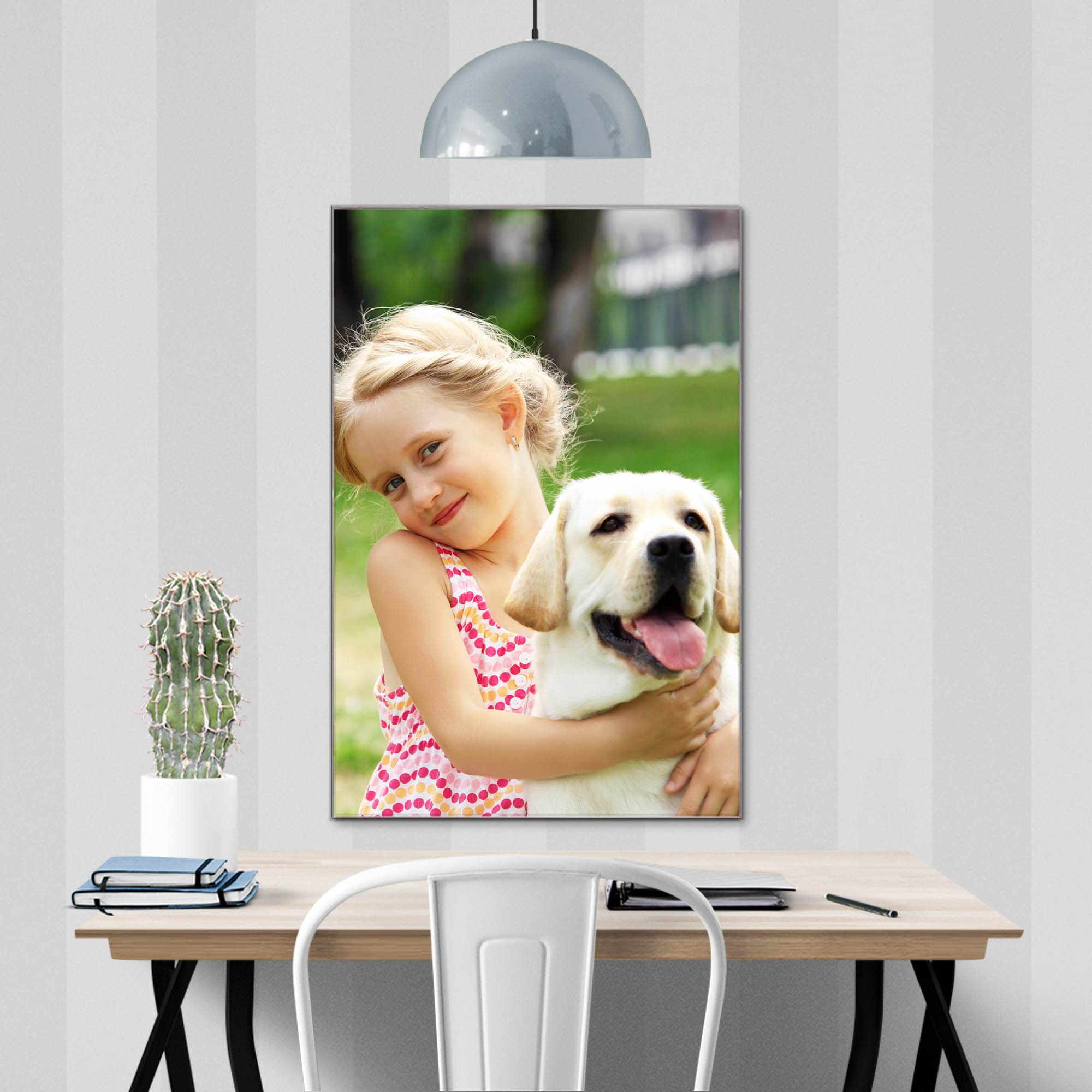 Banjado Magnettafel Glas-Memoboard 75x50 cm Wunschmotiv beschreibbar