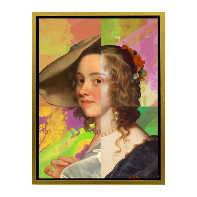 Mineheart Lady Puzzled Poster Lila Kleid 21x30 cm
