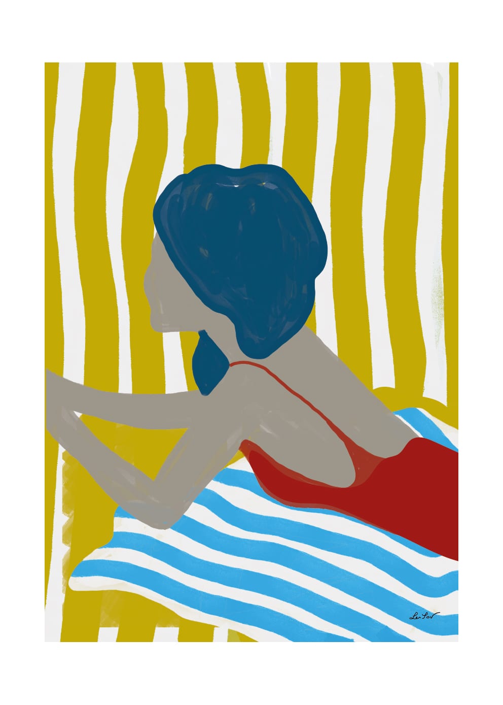 The Poster Club Finales De Agosto Poster 50x70 cm bunt