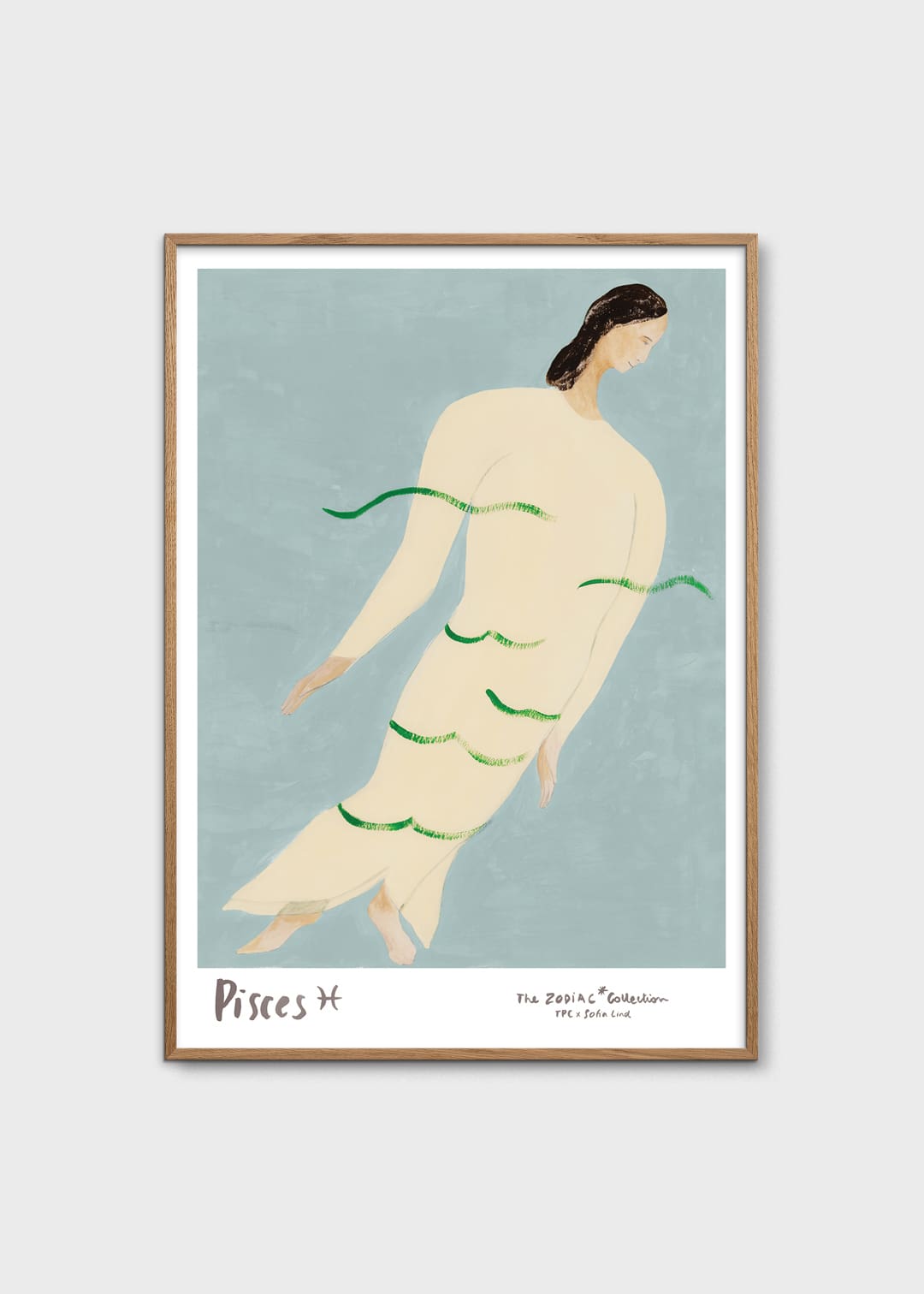 The Poster Club Art Prints Pisces Poster 30x40 cm beige