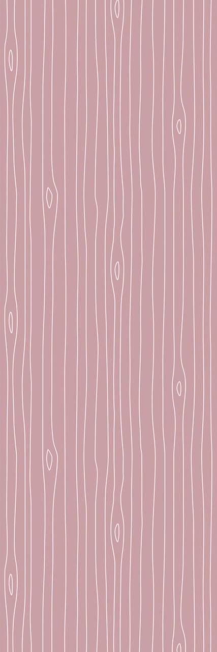 Mineheart Outline Tapete Pink Holzmaserung 10m Pastell