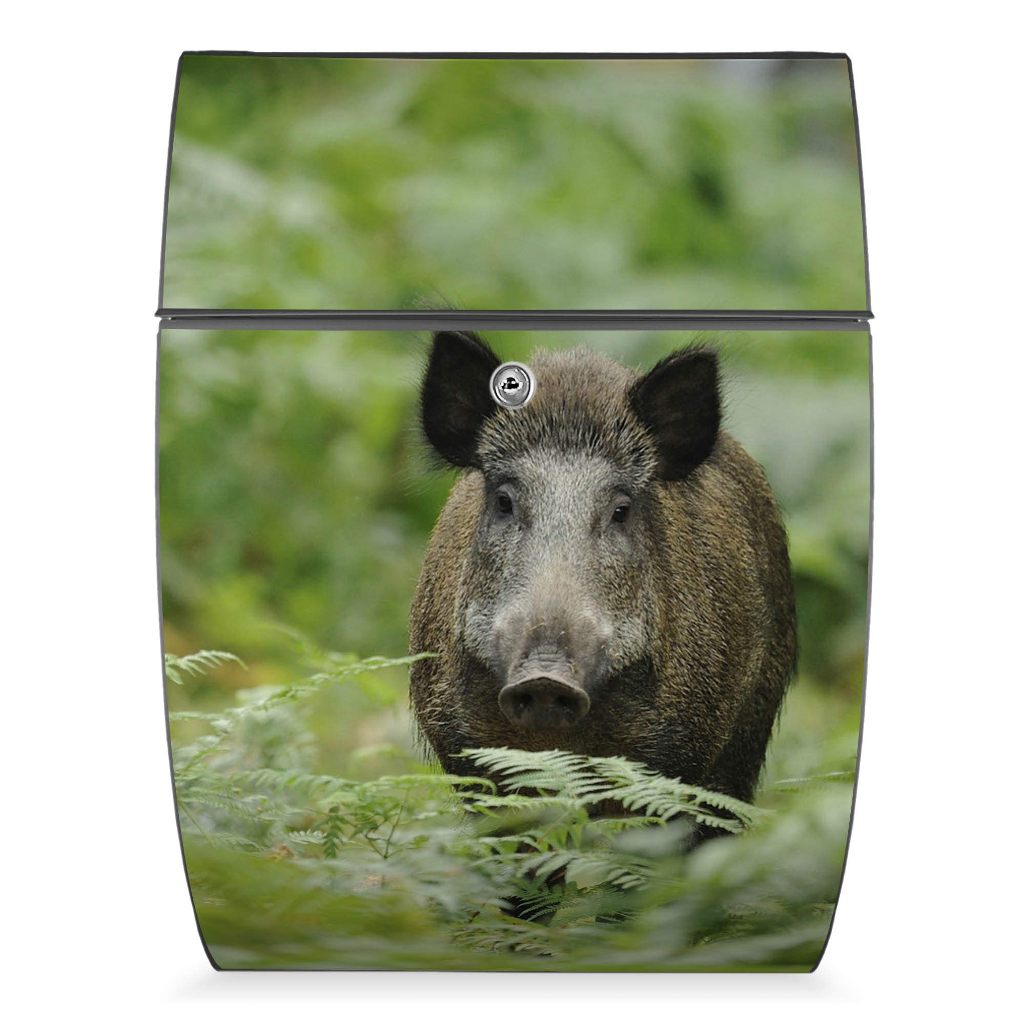 Banjado Briefkasten Riviera 46x33,5x13cm Wildschwein Anthrazit A4