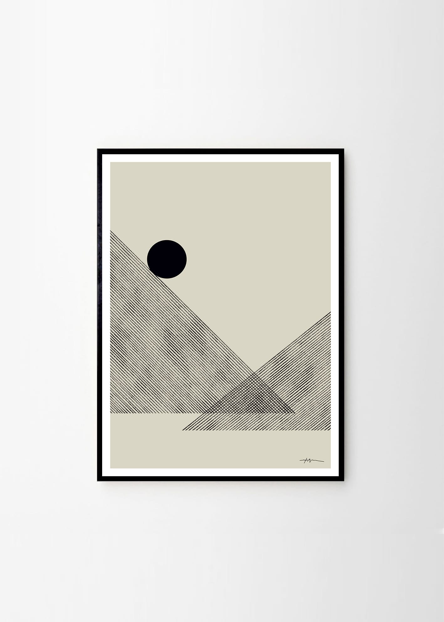The Poster Club Altitude Poster 30x40 beige