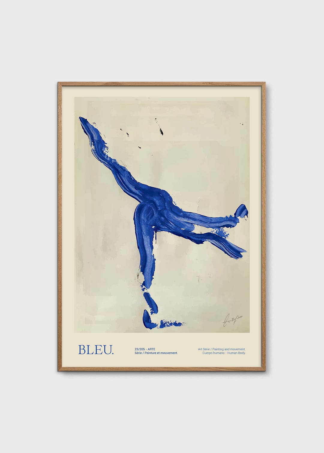 The Poster Club Bleu Kunstdruck 30x40 cm beige-blau