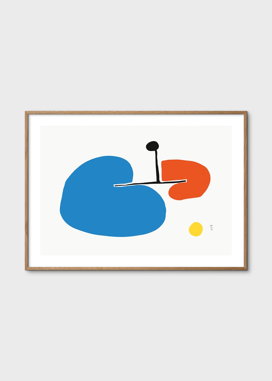 The Poster Club GUI Poster 50x70 cm abstrakt blau