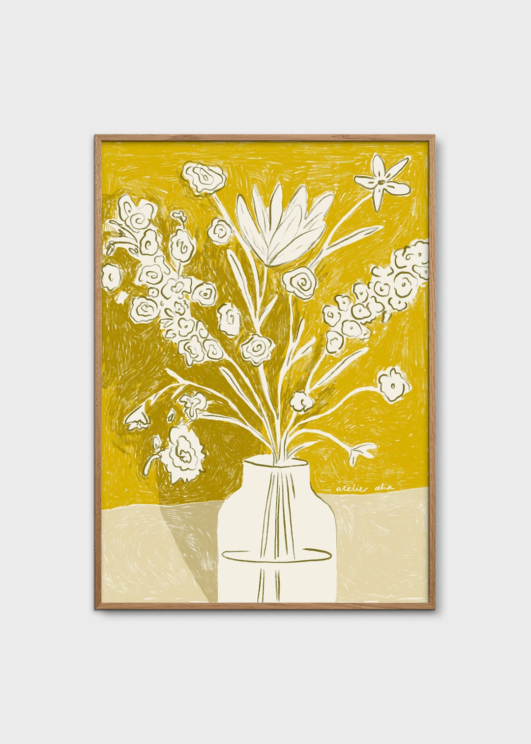 The Poster Club Art Prints A Yellow Bouquet Poster 30x40 cm Gelb