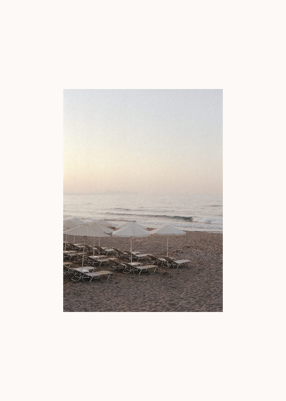The Poster Club Sunset Swims Fotoposter A4 blau