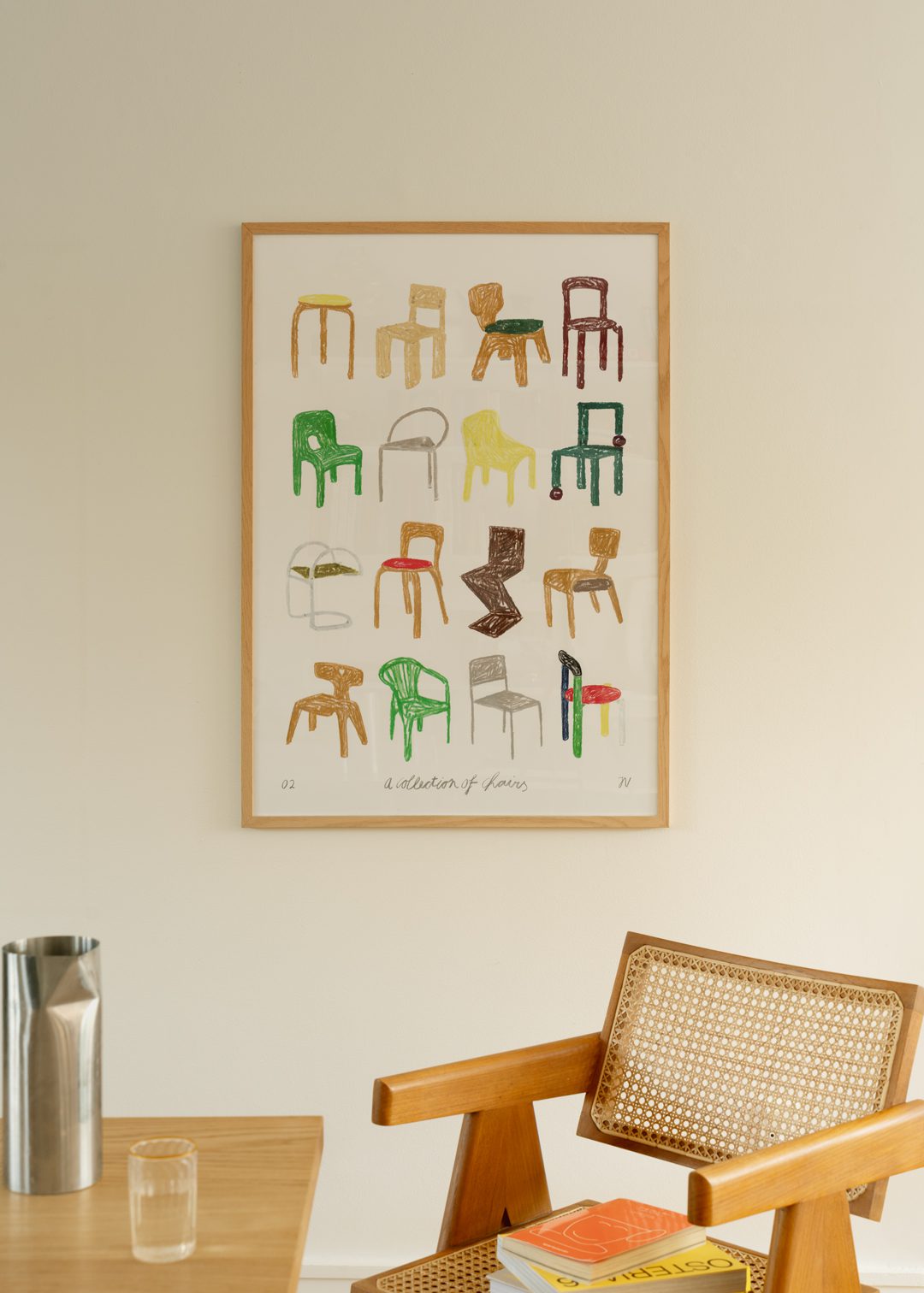 The Poster Club Art Prints A Collection of Chairs Poster A4 Stühle
