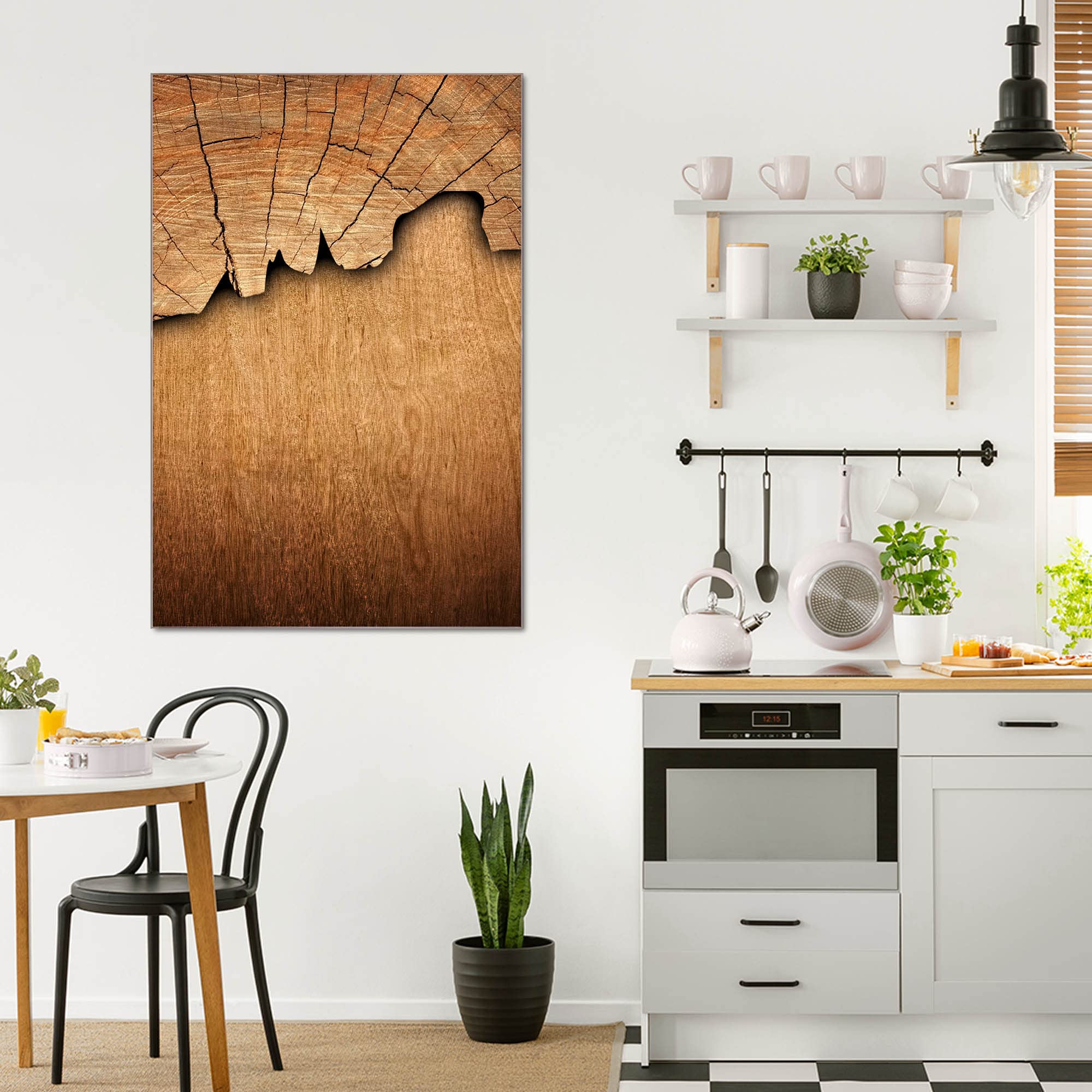 Banjado Magnettafel Holz Glas Magnettafel 40x60cm beschreibbar