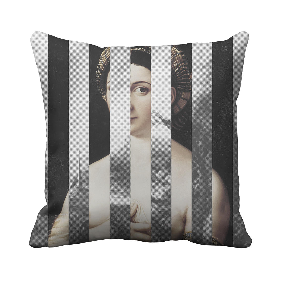 Mineheart Cushions Geo Raphaelite Kissen 45x45 schwarz
