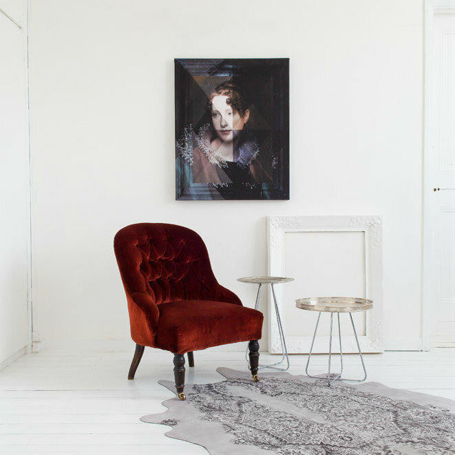 Mineheart Furniture Casablanca Tisch Silber Kurz 37 cm