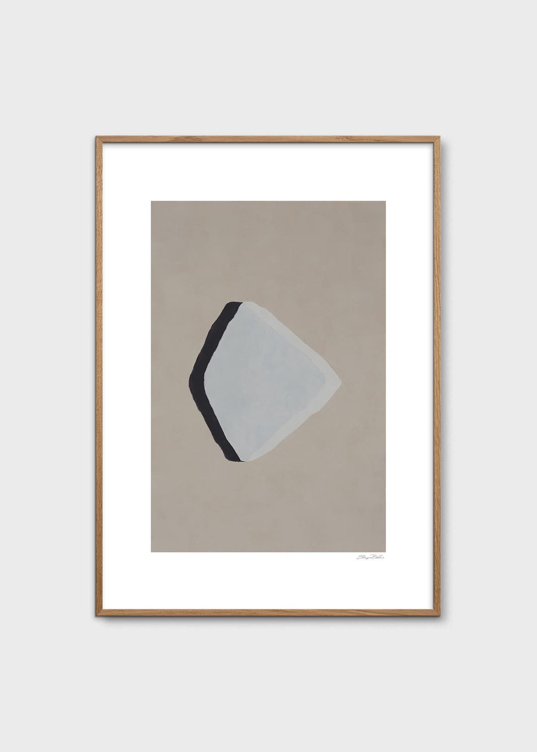 The Poster Club Art Prints Fjord Kunstdruck 30x40 cm beige