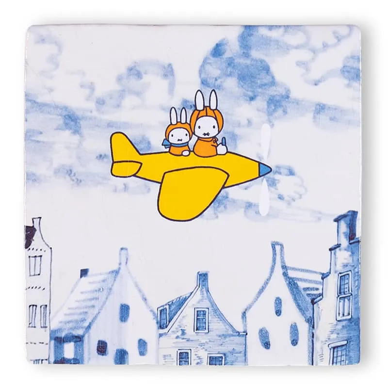 Storytiles Delft Blue Nijntjes Reise Wandfliese M Baby