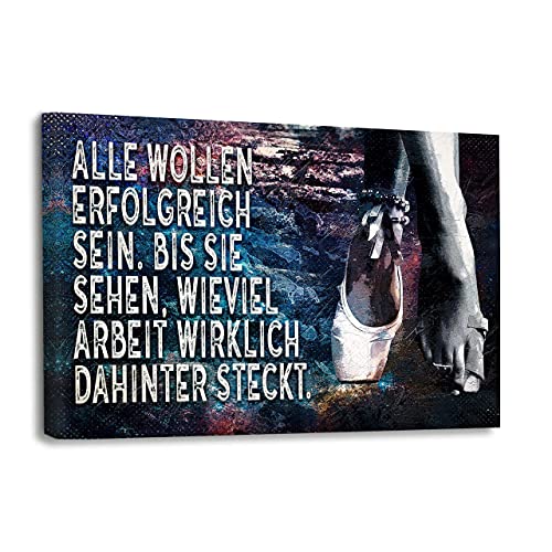 Hustling Sharks Wandbilder Preis des Erfolges Wandbild 45x30 Spruch