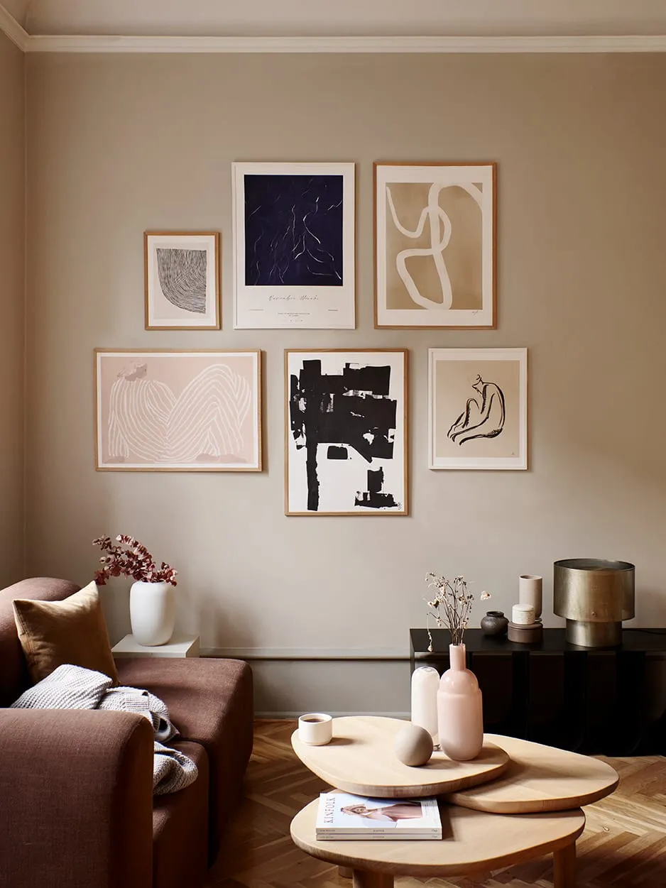 The Poster Club Curated Art Walls Edit No. 015 Wandbilder Set Beige