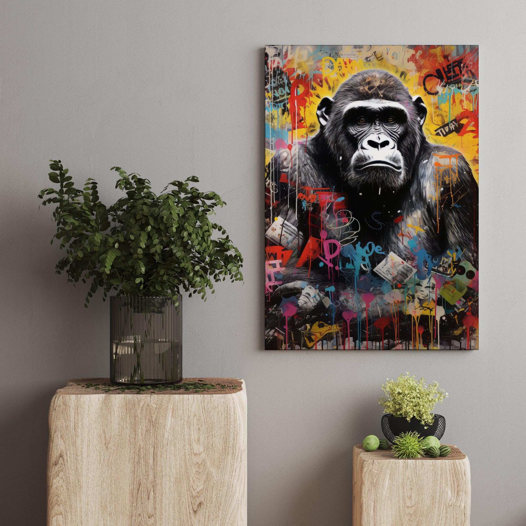 Hustling Sharks Wandbilder Gorilla Money Wandbild 30x45 cm