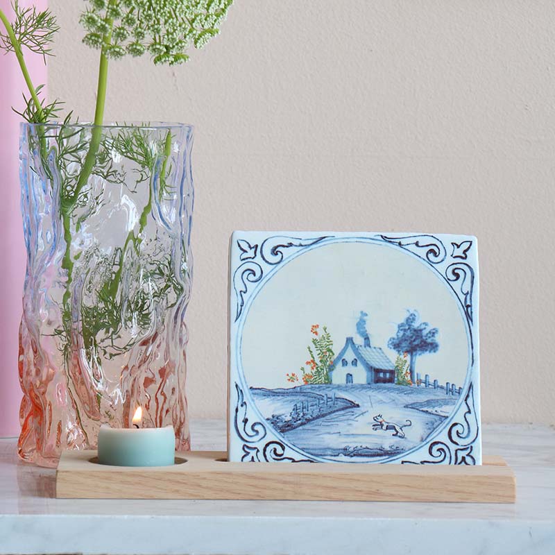 Storytiles Delft Blue Huisje Fliese 10x10 cm Zuhause Motiv