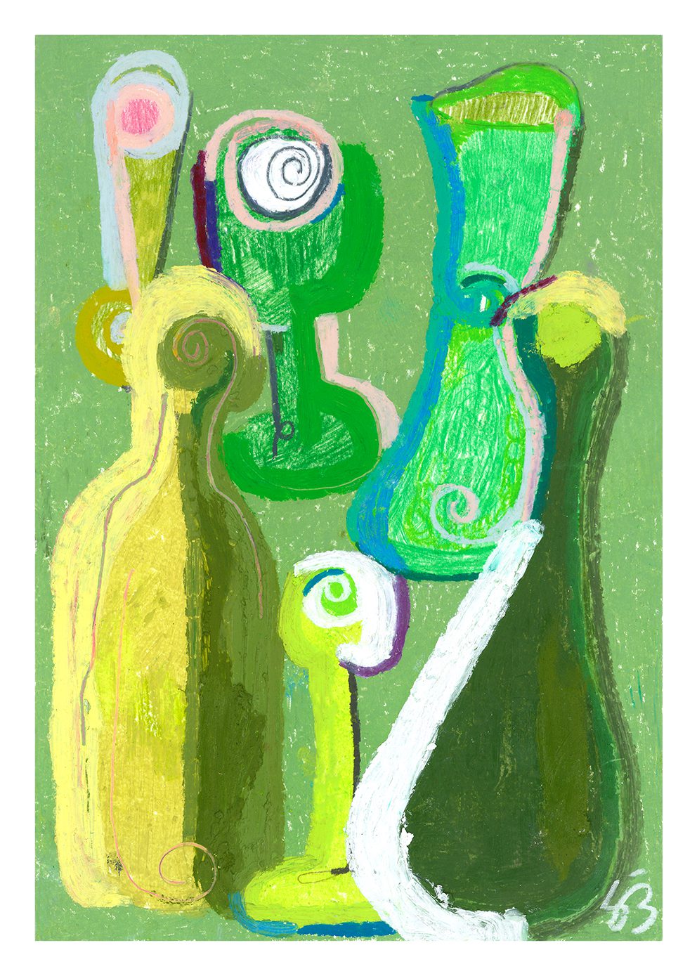 The Poster Club Art Prints Green Tableware Poster 30x40 cm Grün