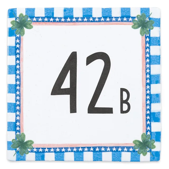 Storytiles Delft Blue Hausnummer Wandfliese M 13x13 cm