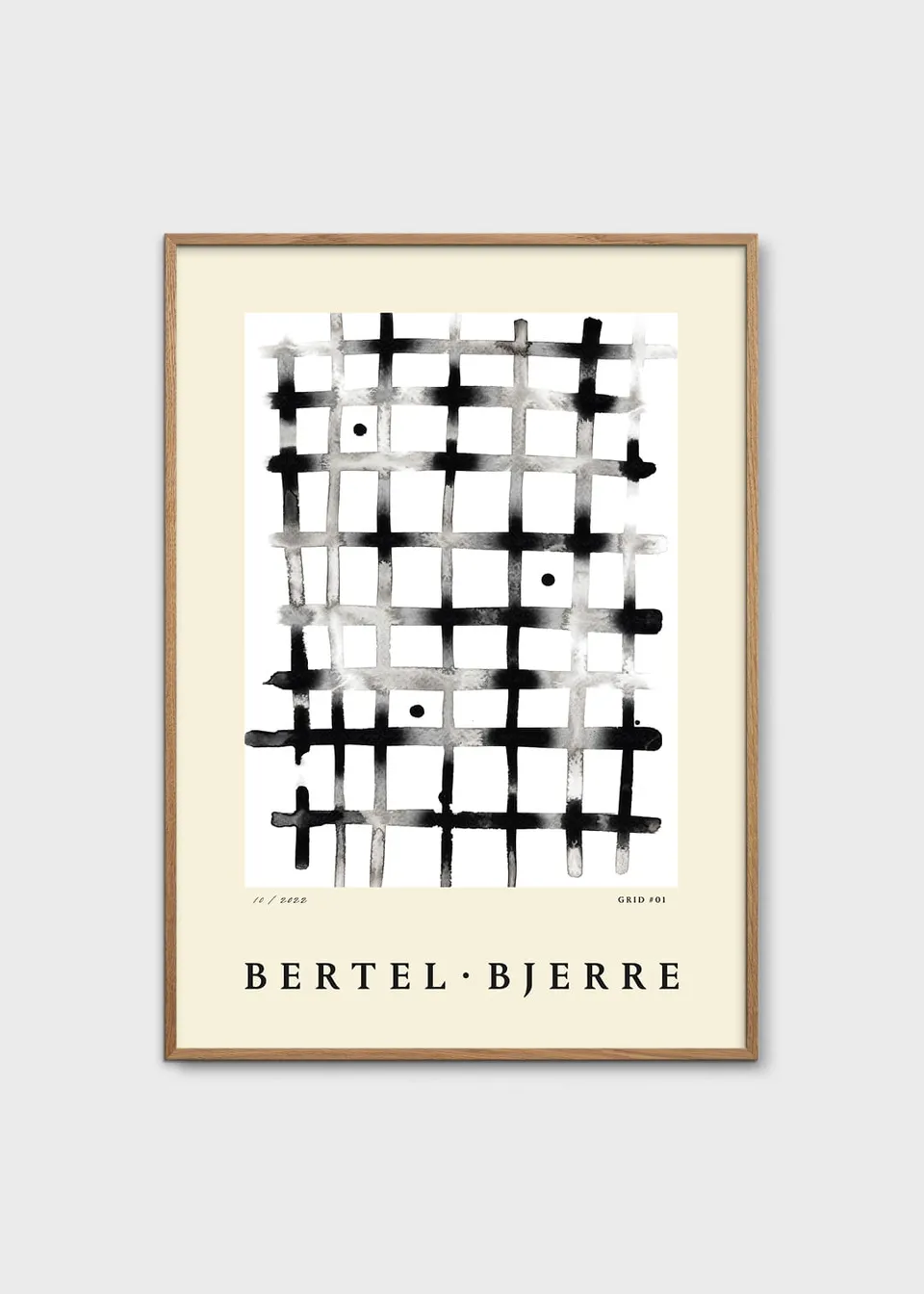 The Poster Club Grid 01 Kunstdruck 50x70 cm schwarz-weiß