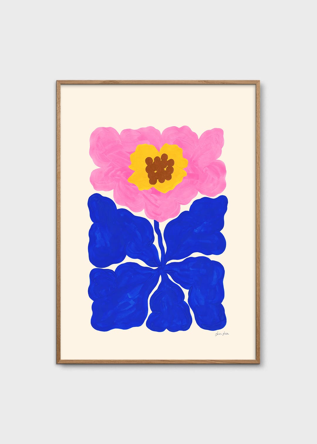 The Poster Club Just Bloomed Poster 30x40 cm Blumen blau