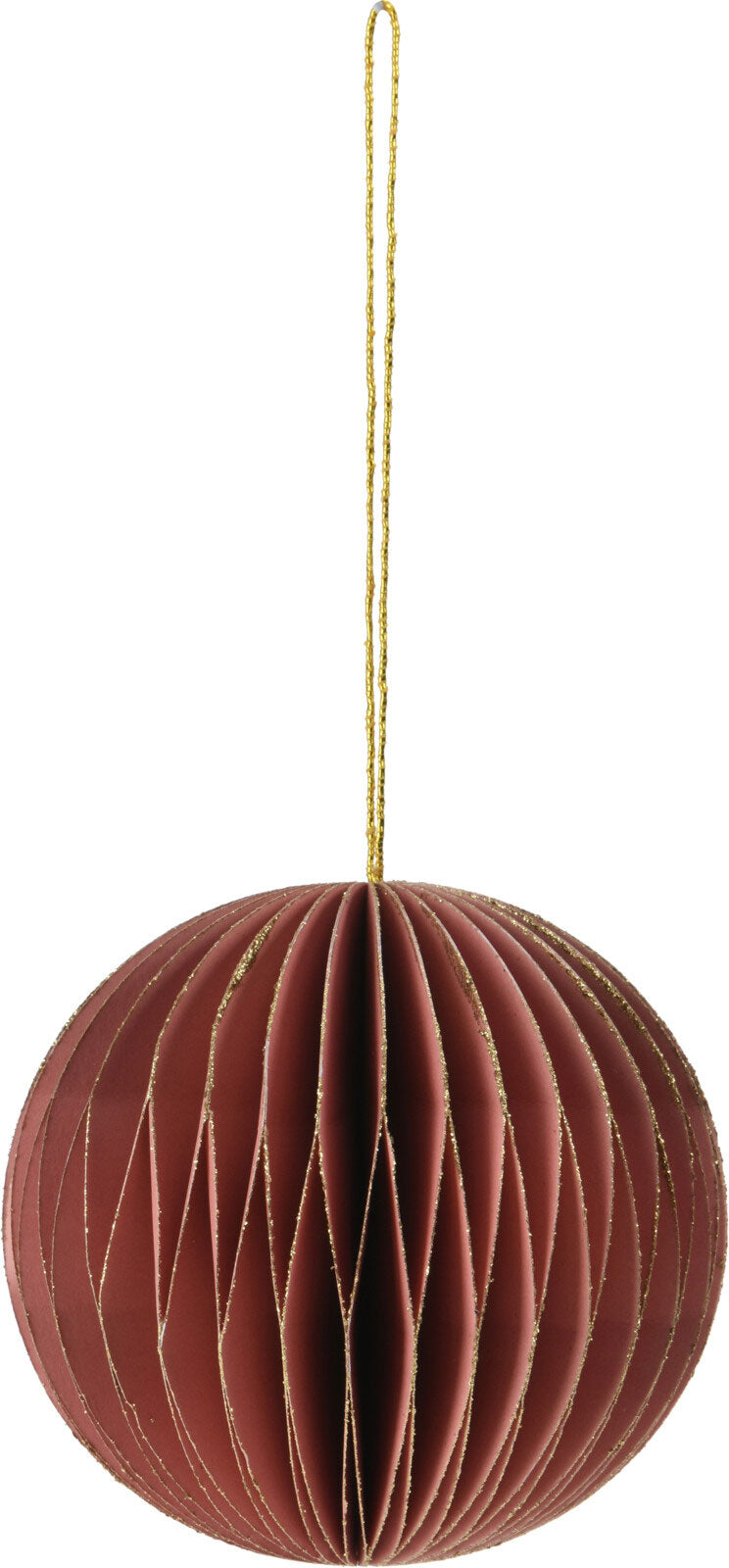 LS-LebenStil Wabenball Alt-Rosa Bordeaux 6cm 2er Set