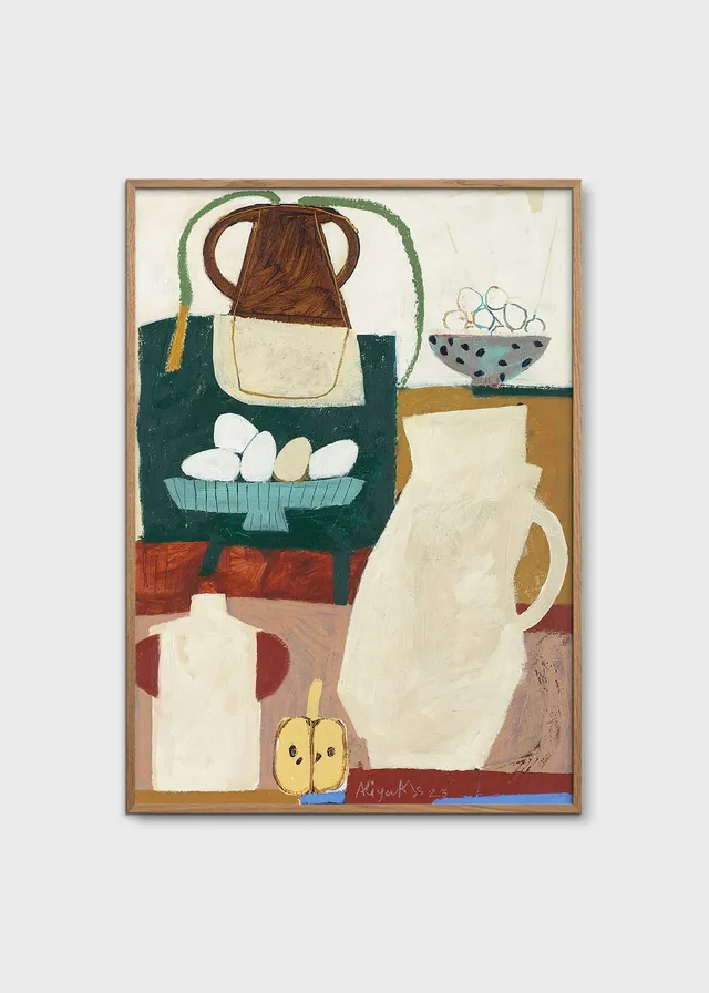 The Poster Club In the Kitchen Kunstdruck 30x40 cm Blau