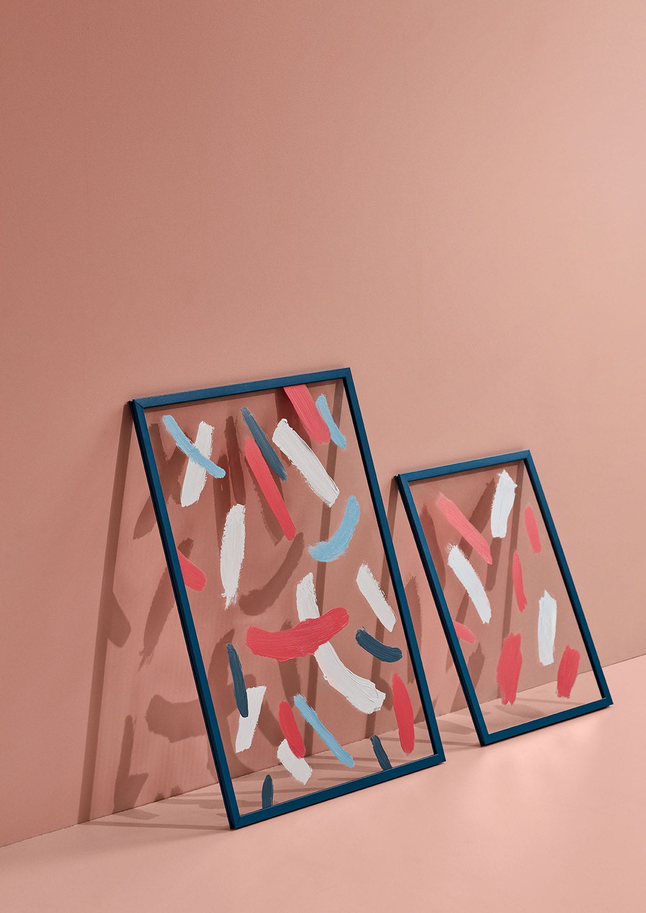 The Poster Club Frames Moebe Frame Petrol Blue Bilderrahmen A3 blau