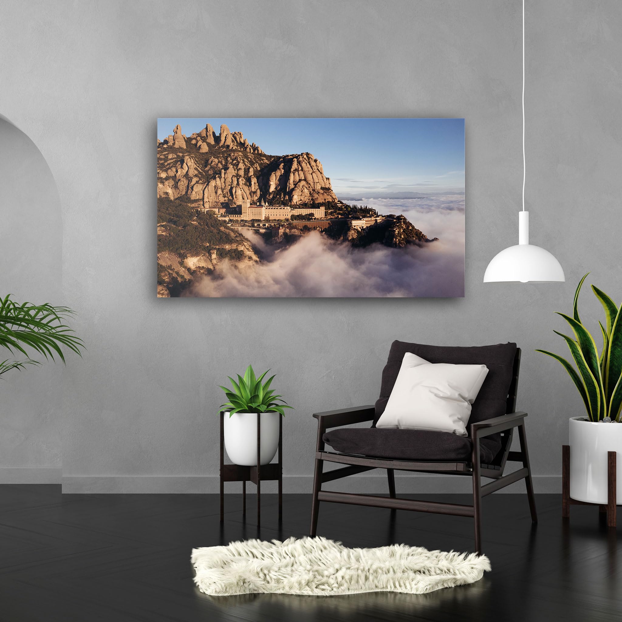 Hustling Sharks Kloster über den Wolken#1 Wandbild 30x40 cm