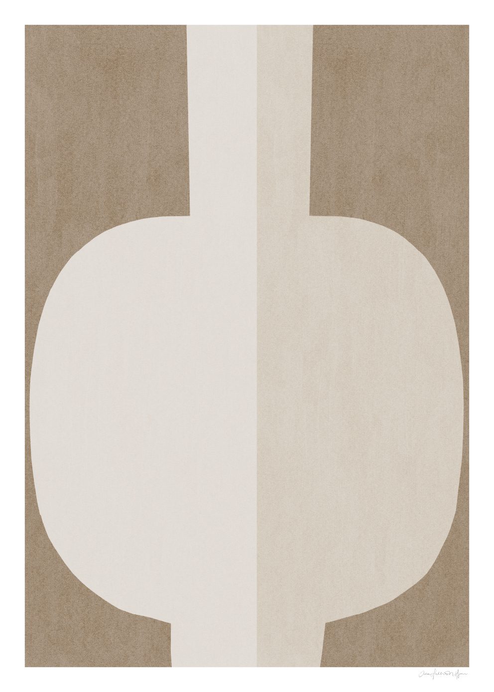 The Poster Club Pompeii Kunstdruck A4 beige