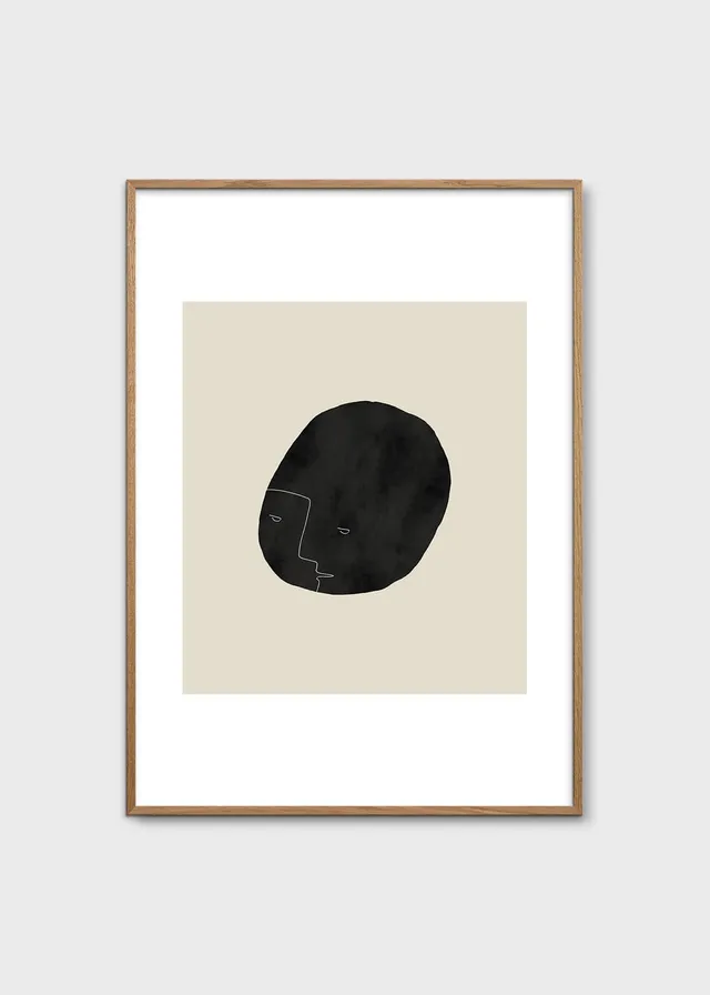 The Poster Club Art Prints Pebbleface 03 Poster 30x40 beige