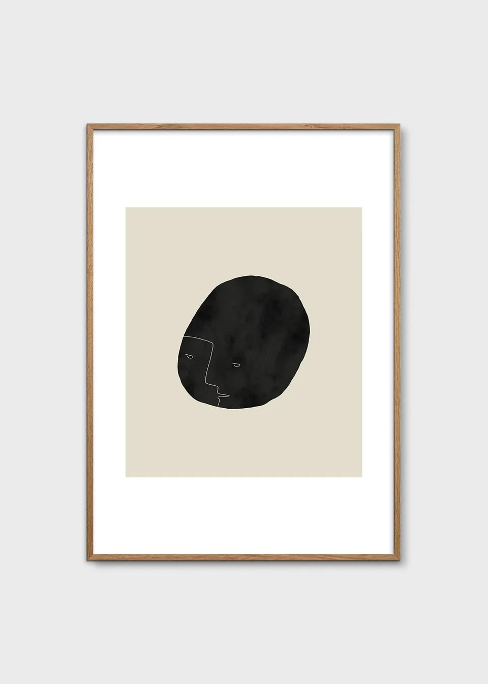 The Poster Club Art Prints Pebbleface 03 Poster 30x40 beige