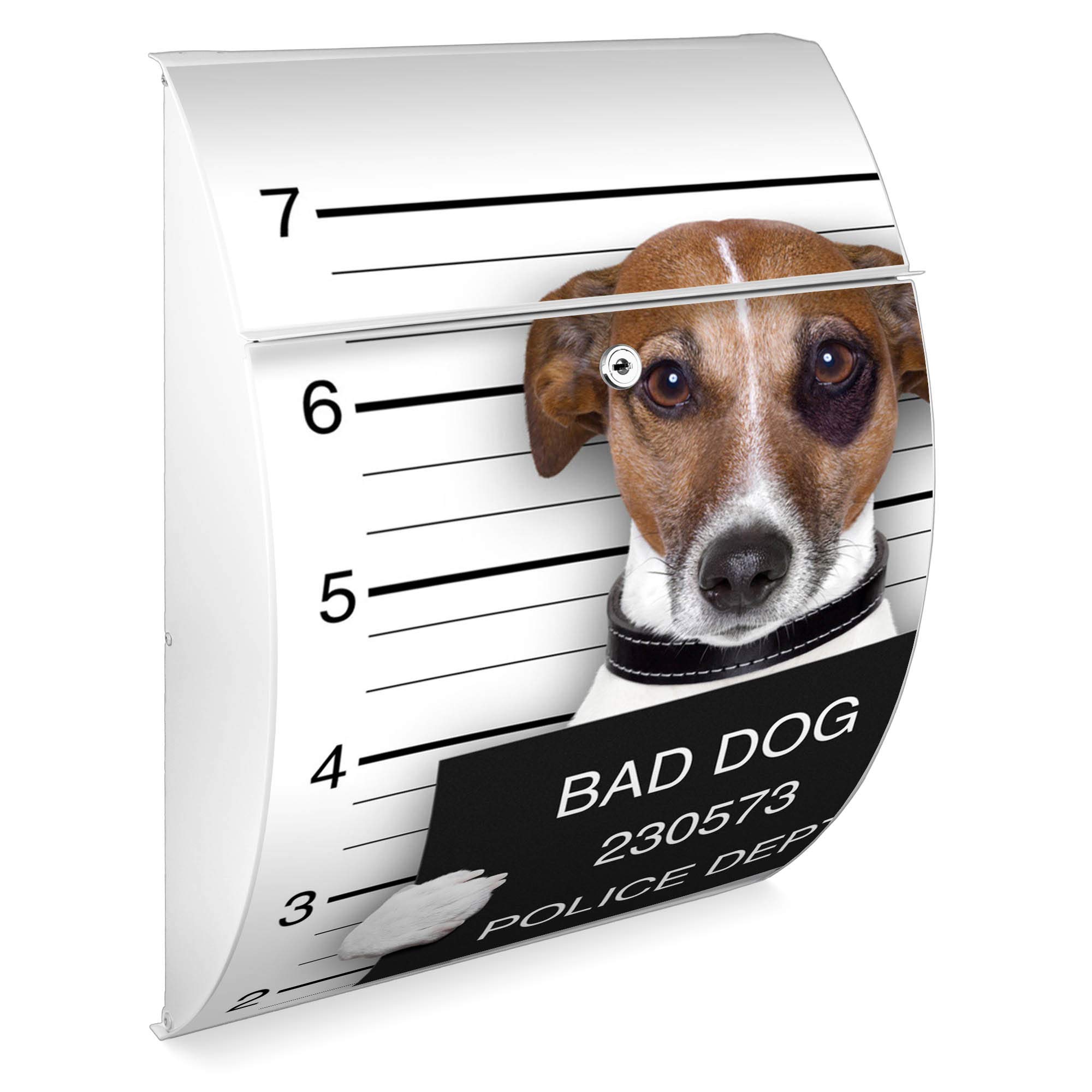 Banjado Riviera Briefkasten Anthrazit Bad Dog A4