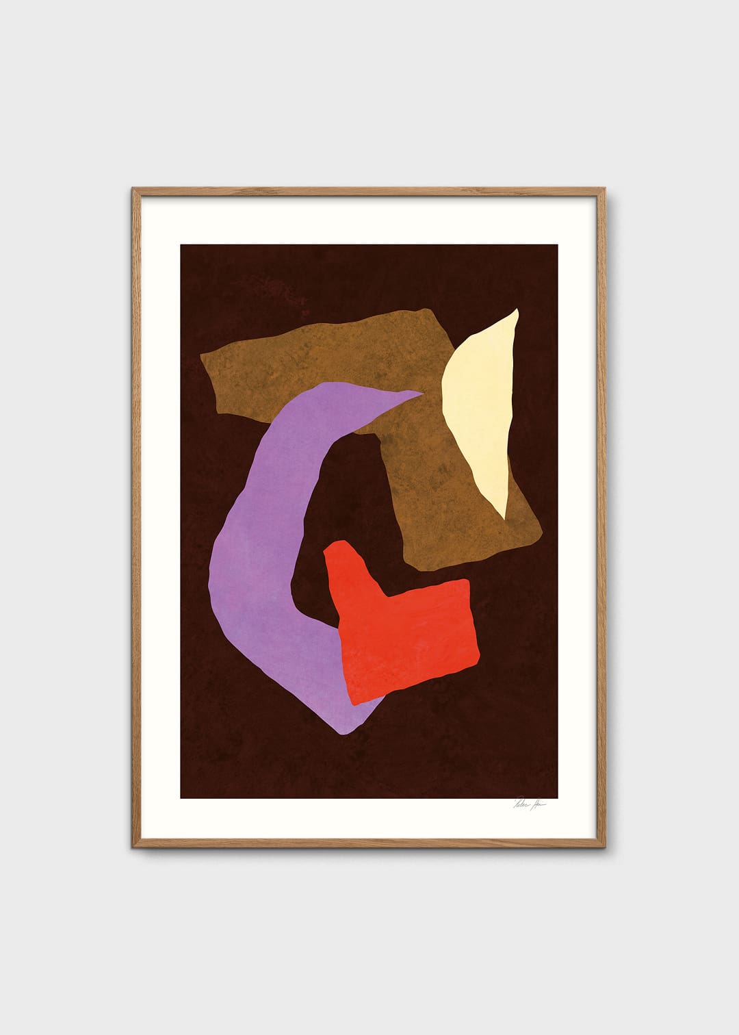 The Poster Club Blind Eye no. 04 Kunstdruck 30x40 Braun