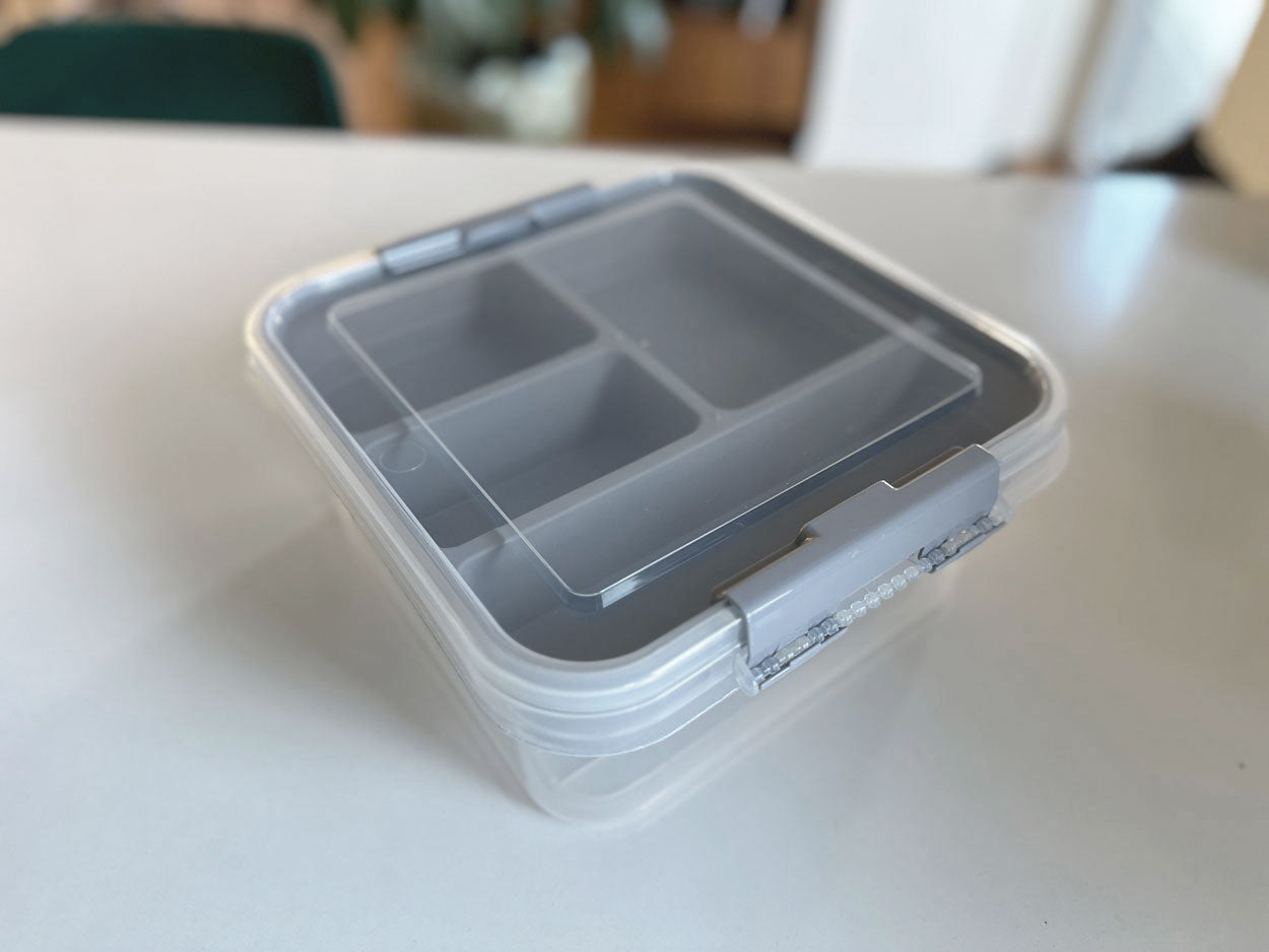 LS-LebenStil Möbel & Wohnen Sortierbox Aufbewahrungsbox Grau 26cm