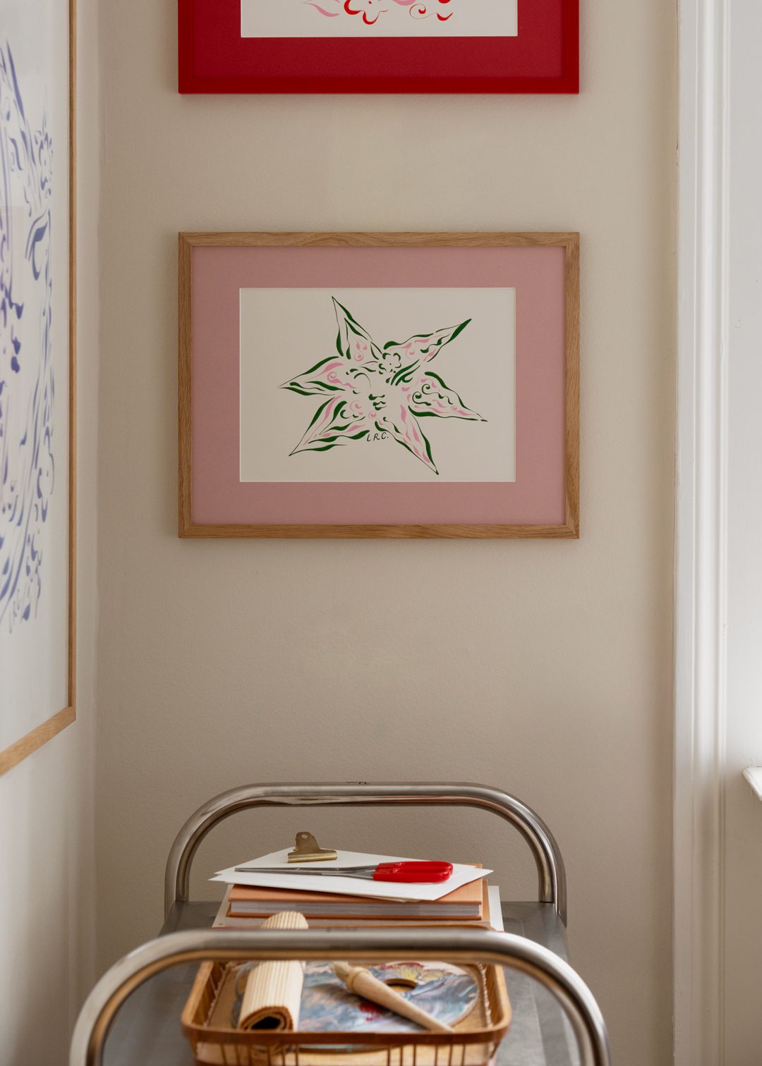 The Poster Club Art Prints Eternal Star Poster 30x40 Grün Rosa