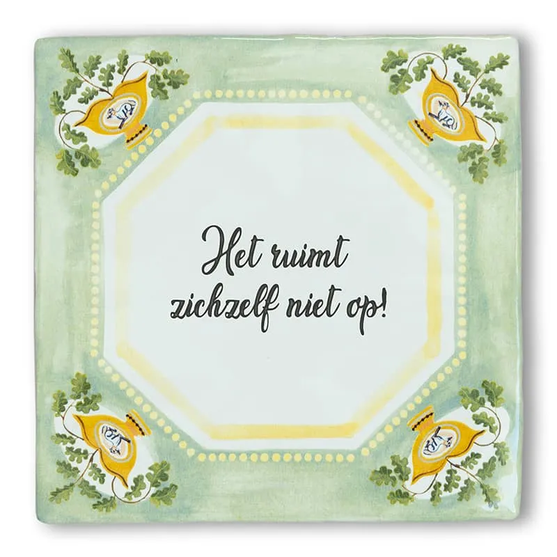 StoryTiles Delft Blue Garden Flowers Fliese S 10x10 Wunschtext