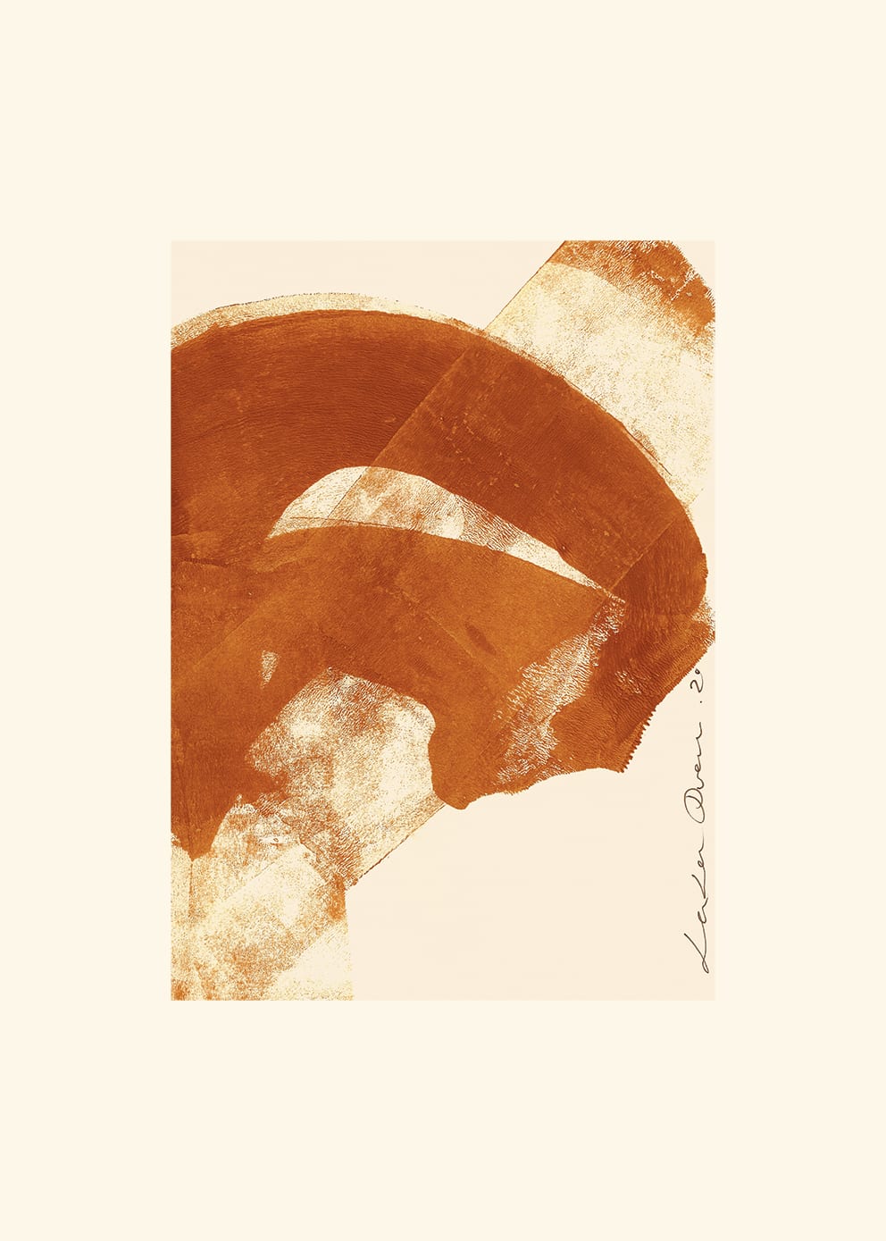 The Poster Club Earth 01 Poster 30x40 cm ocker orange