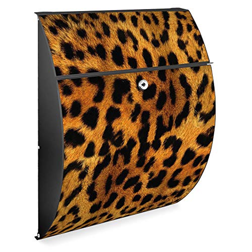 Banjado Riviera Leopard Briefkasten Anthrazit A4