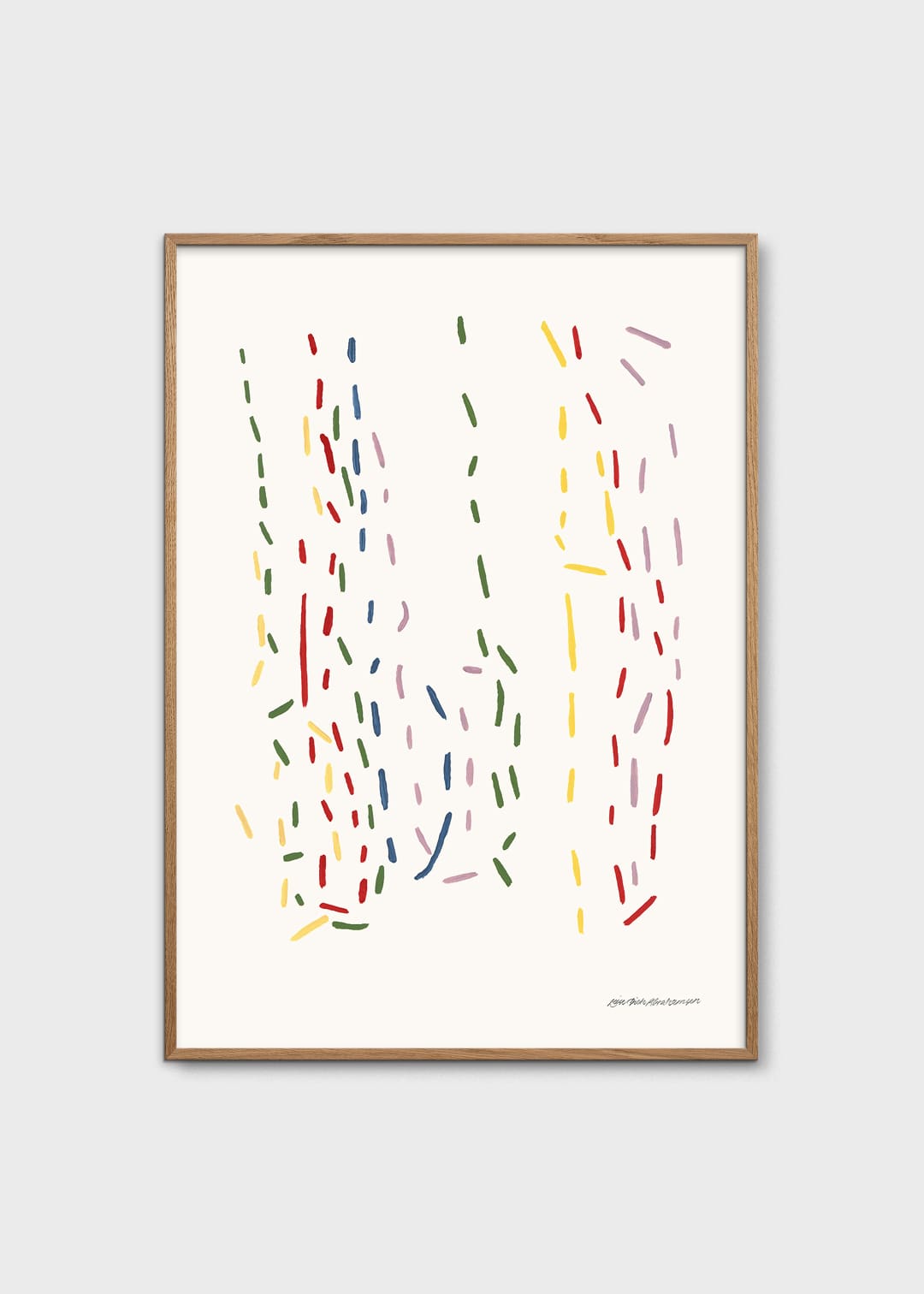 The Poster Club Art Prints 1-2-Many Poster 30x40 cm blau