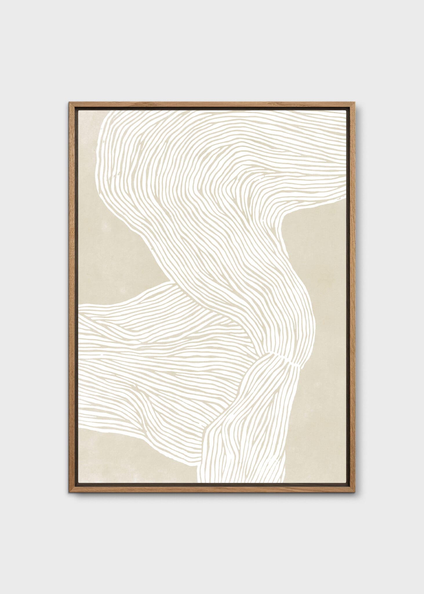 The Poster Club Art Prints The Line No. 08 Leinwand 50x70 cm beige