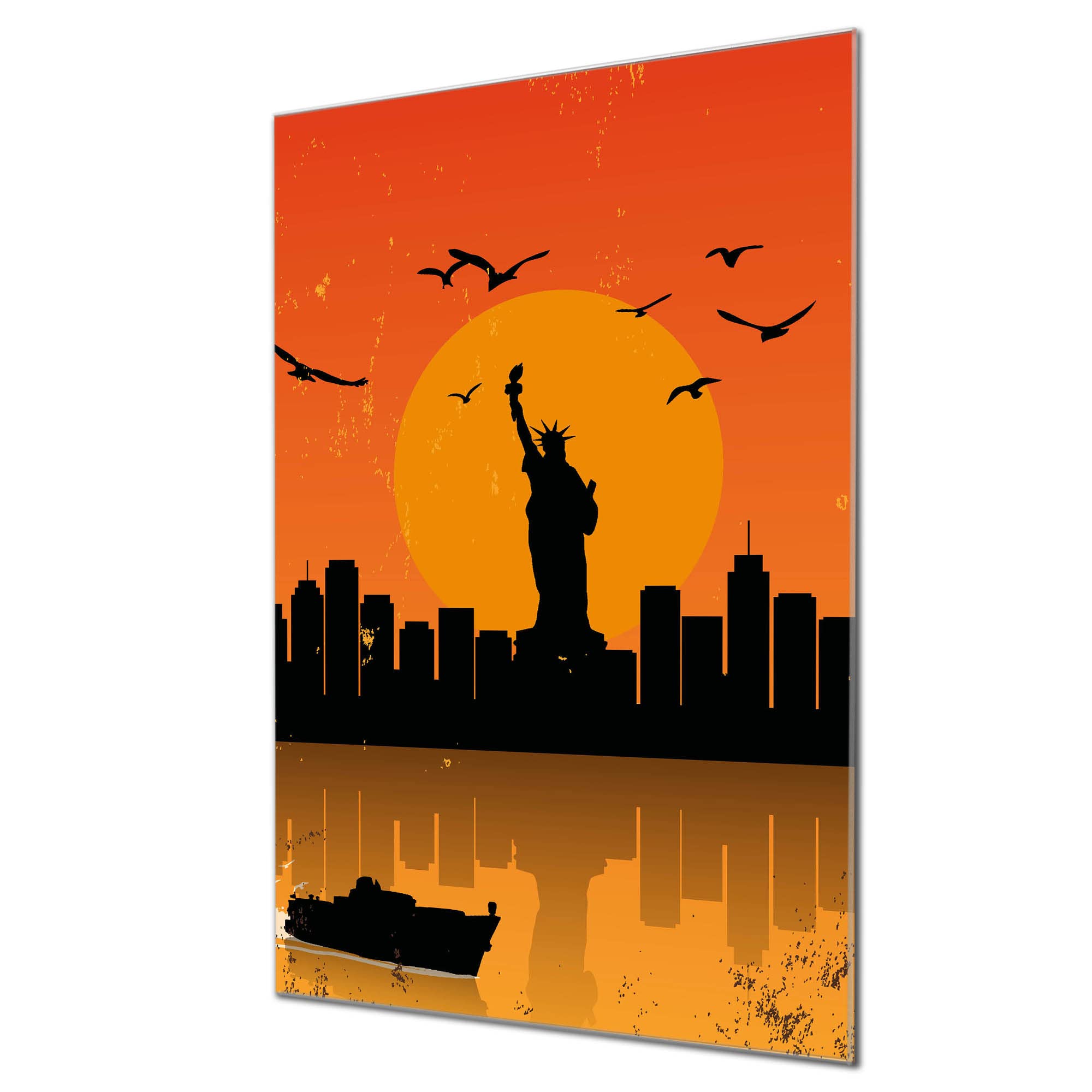 Banjado Magnettafel City Poster New York 40x60 cm Glas
