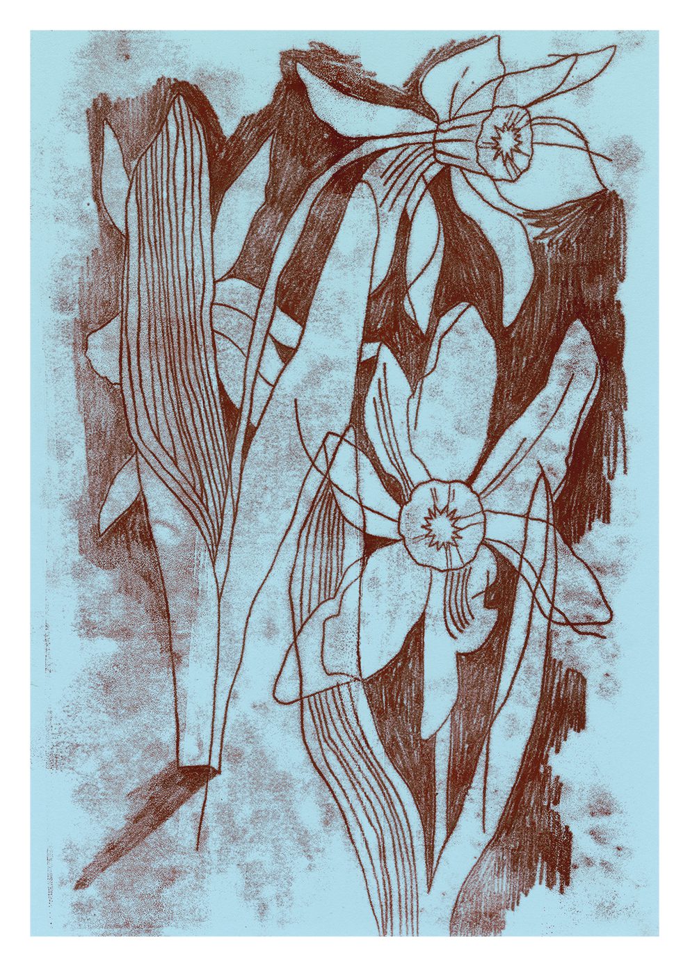 The Poster Club Angel's Tears Poster 30x40 cm hellblau