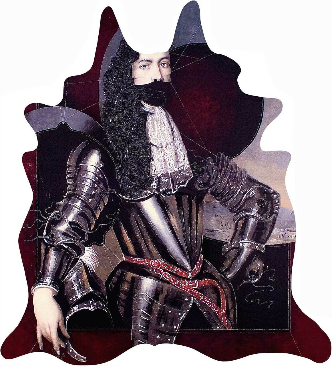 Mineheart King Knight Vintage Teppich 160x150 Dunkel