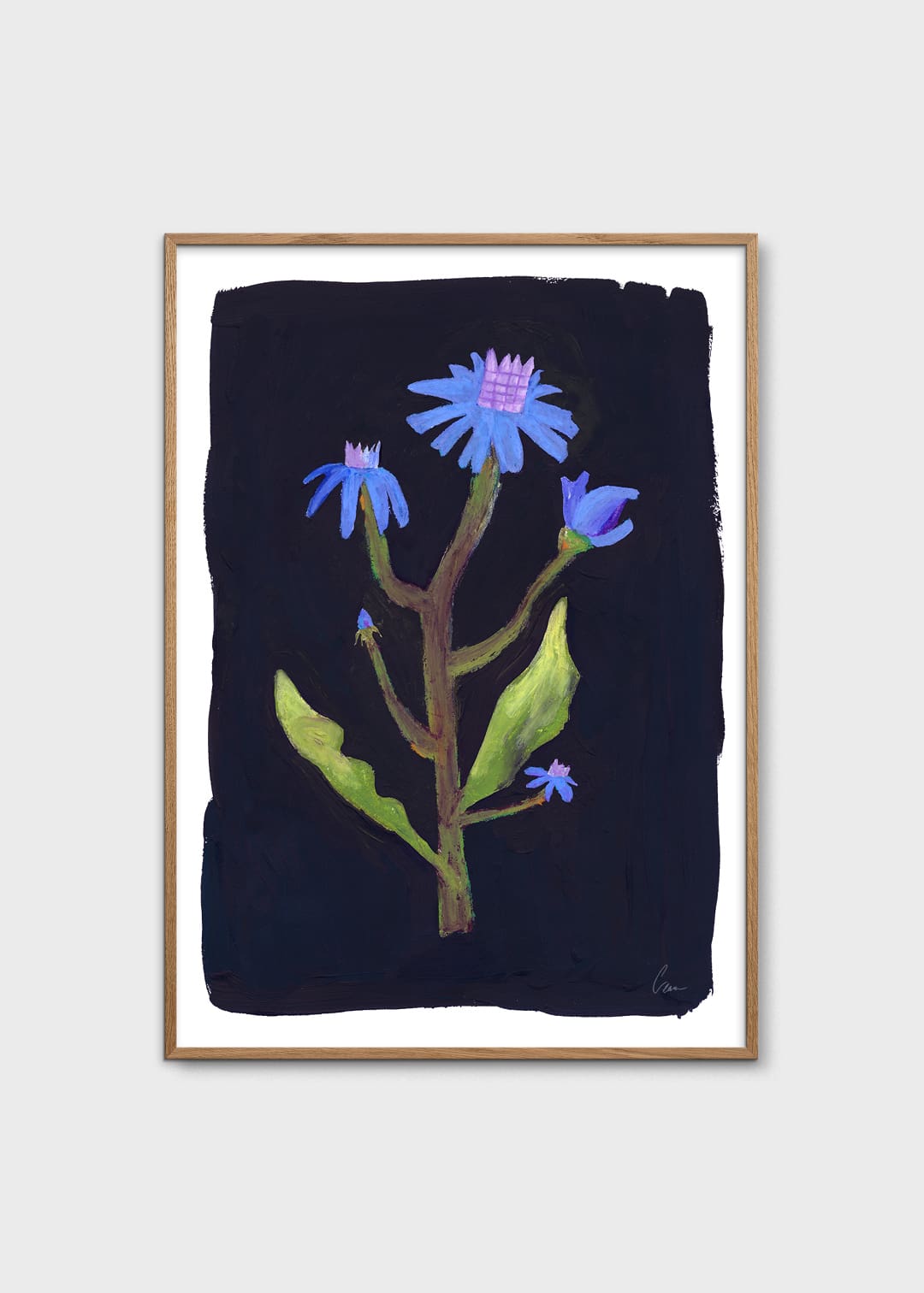 The Poster Club Art Prints Night Flower Kunstdruck A4