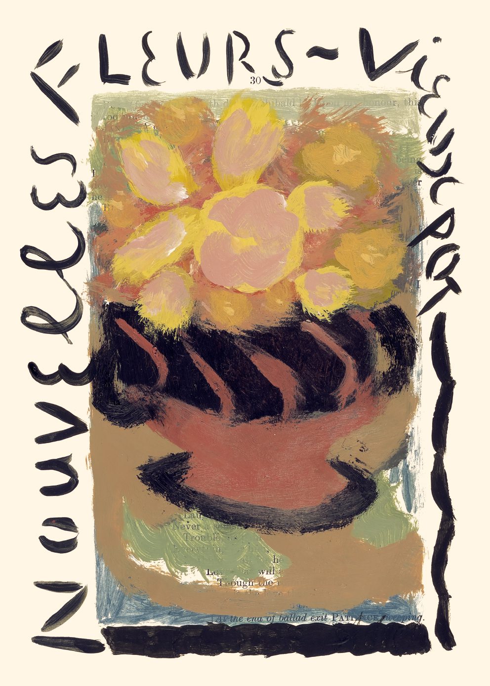 The Poster Club Art Prints Nouvelles Fleurs Poster A4 floral