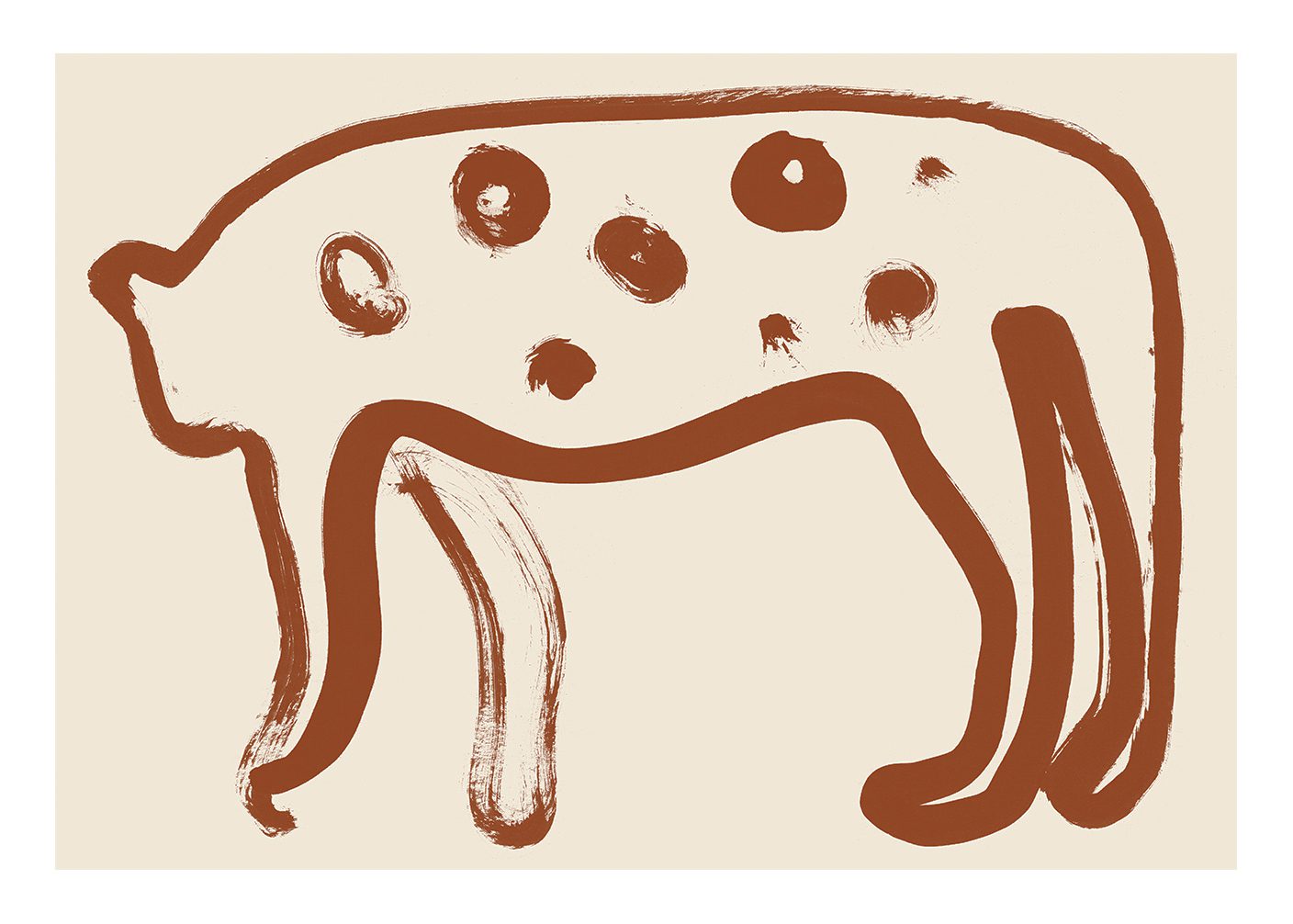 The Poster Club Jaguar 01 Poster 30x40 cm rotes Tiermotiv