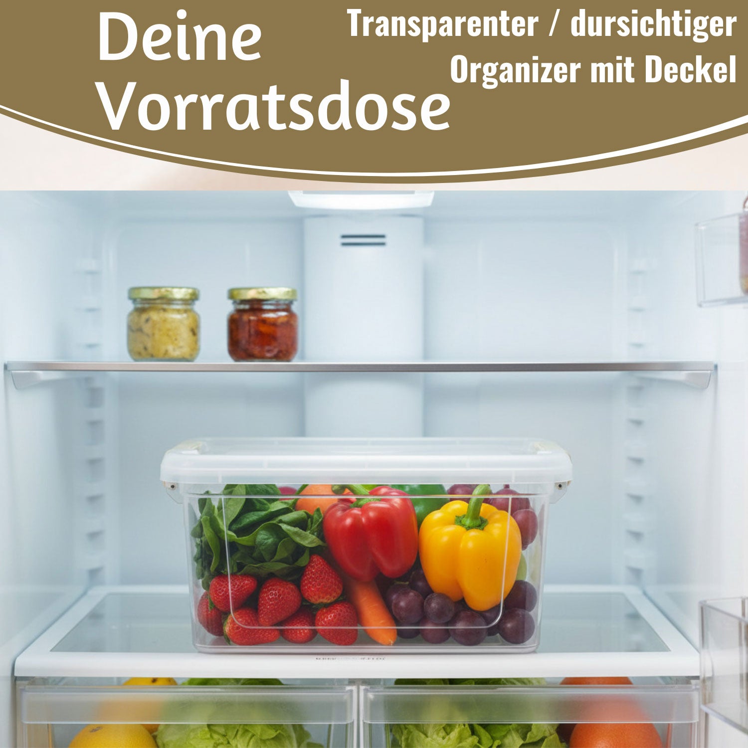 LS-LebenStil Möbel & Wohnen Stapelbox 5L Transparent
