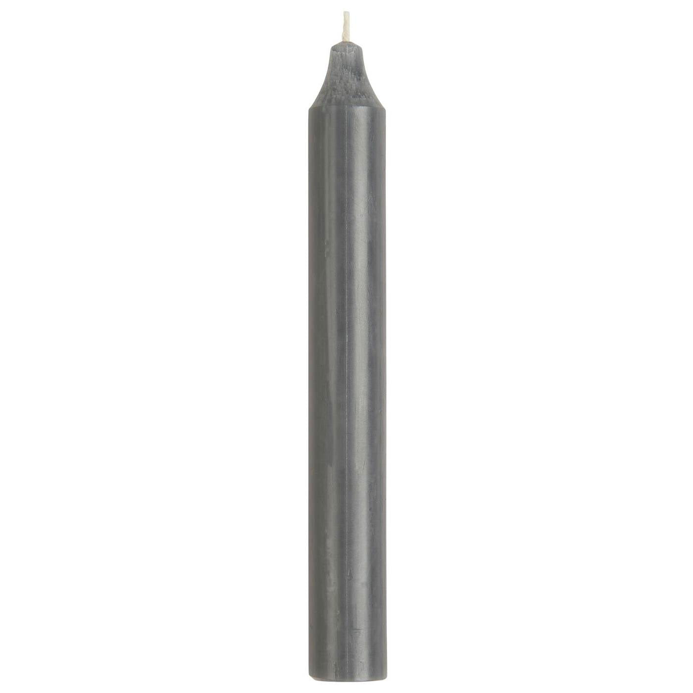 LS-LebenStil Ribe Stabkerzen Grau 4er Set 18 cm Tafelkerzen